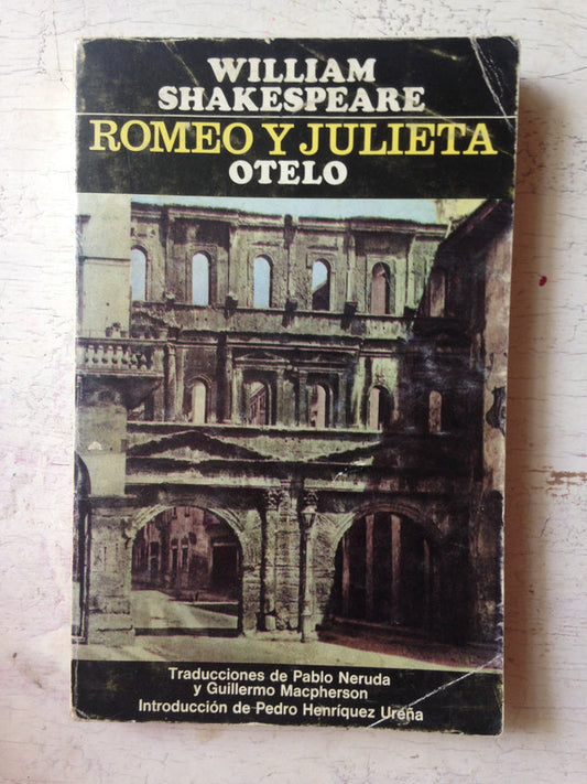 Libro usado en venta: Romeo y Julieta - Otelo de William Shakespeare; editorial Losada impreso en 1971 realizamos envios a todo el mundo.1