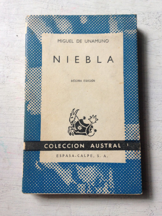Libro usado en venta: Niebla de Miguel de Unamuno; editorial Espasa - Calpe impreso en 1963 realizamos envios a todo el mundo.1
