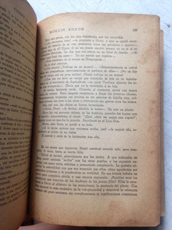 Libro usado en venta: Moulin Rouge de Pierre La Mure; editorial Jackson impreso en 1954 realizamos envios a todo el mundo.3