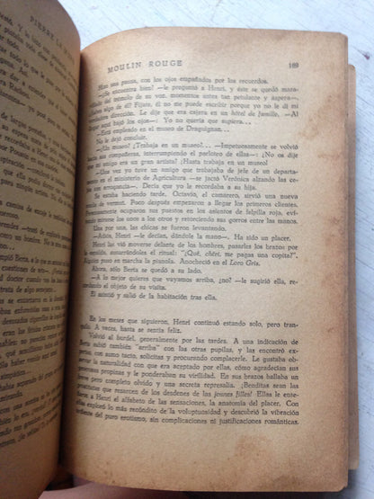 Libro usado en venta: Moulin Rouge de Pierre La Mure; editorial Jackson impreso en 1954 realizamos envios a todo el mundo.3