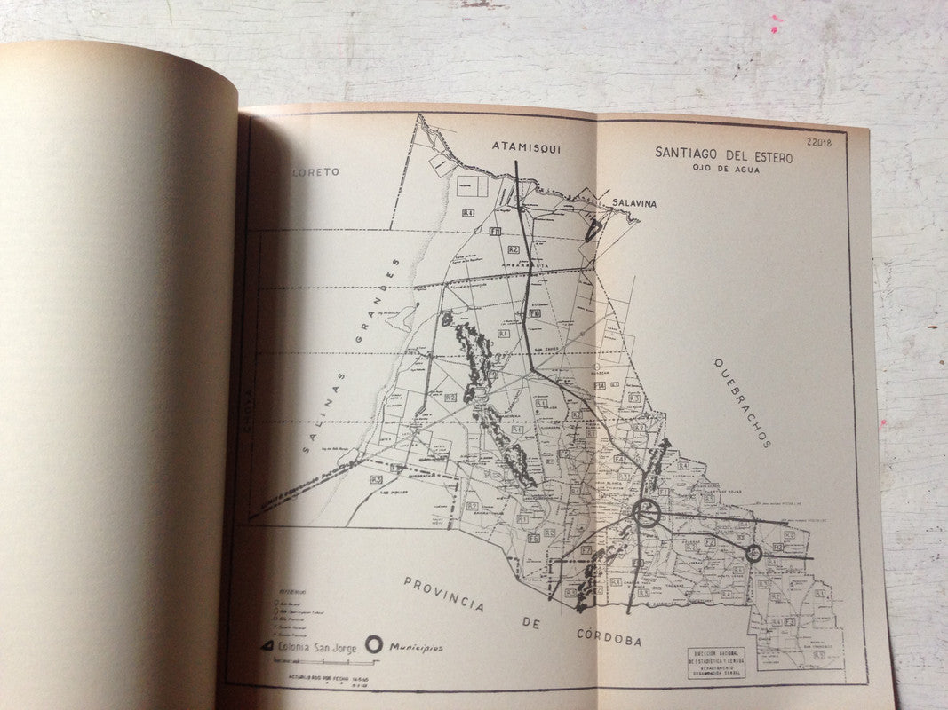 Libro usado en venta: Rasgos fundamentales de los departamentos de Santiago del Estero (2 Tomos) de Basualdo; Municipalidad de Santiago del Estero 1981.2