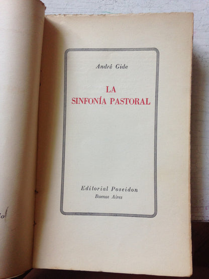 Libro usado en venta: La sinfonia pastoral de Andre Gide; editorial Poseidon impreso en 1947 realizamos envios a todo el mundo.3