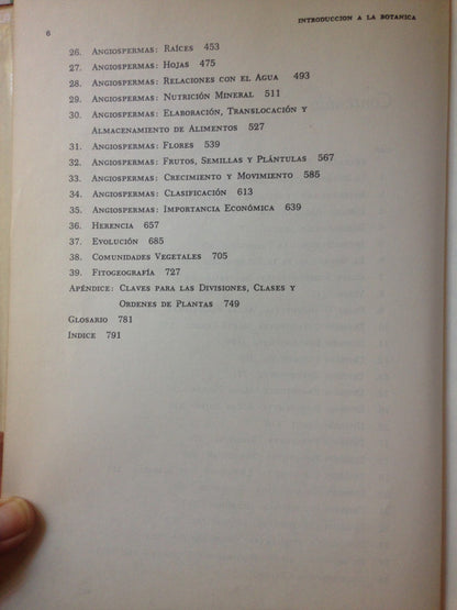 Libro usado en venta: Introduccion a la botanica de Arthur Cronquist; editorial C.E.C.S.A. impreso en 1974 realizamos envios a todo el mundo.3