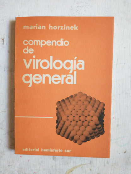 Libro usado en venta: Compendio de virologia general de Marian Horzinek; editorial Hemisferio Sur impreso en 1975 realizamos envios a todo el mundo.1