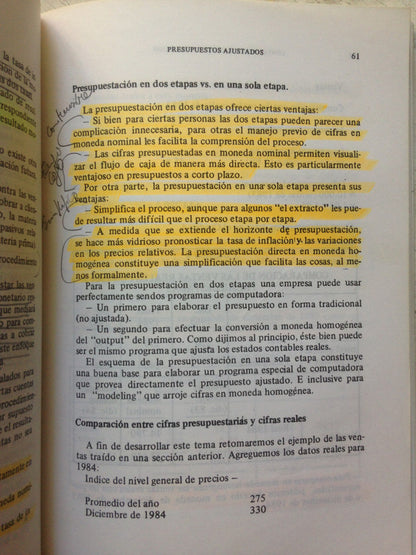 Libro usado en venta: Contabilidad gerencial e inflacion (Subrayado) de S. Lazzati - Jorge Ponte; editorial Macchi impreso en 1992.4
