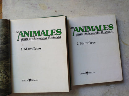 Libro usado en venta: Los animales gran enciclopedia ilustrada (2 Tomos); editorial Delta impreso en 1981 realizamos envios a todo el mundo.1