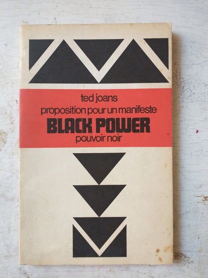 Libro usado en venta: Proposition pour un manifeste Black power pouvoir noir de Ted Joans; editorial Eric Losfeld impreso en 1969.1