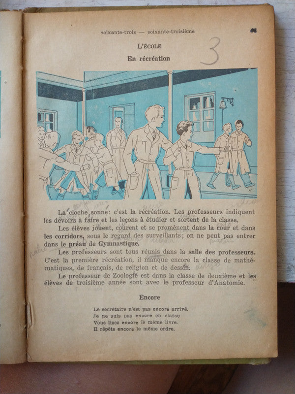 Libro usado en venta: Cours de Francais 4 de Lucienne Royer - Alice Royer; editorial Kapelusz impreso en 1955 realizamos envios a todo el mundo.3