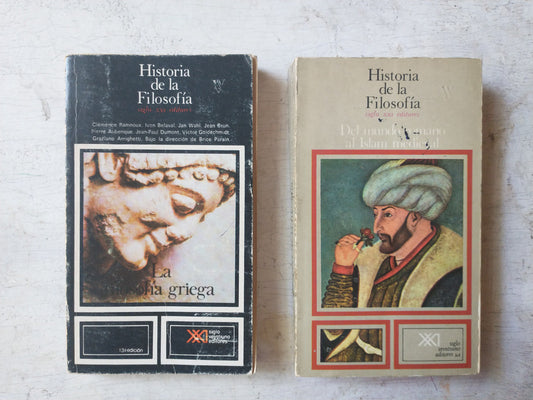 Libro usado en venta: Historia de la filosofia (Vol. 2 y Vol. 3); editorial Siglo XXI impreso en 1984 realizamos envios a todo el mundo.1