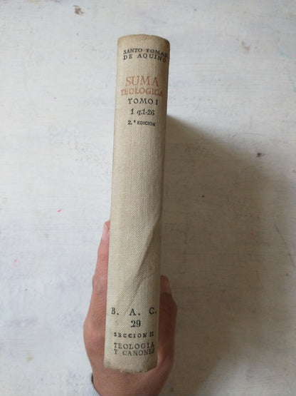 Libro usado en venta: Suma teologica I de Santo Tomas de Aquino; editorial B.A.C. impreso en 1957 realizamos envios a todo el mundo.3