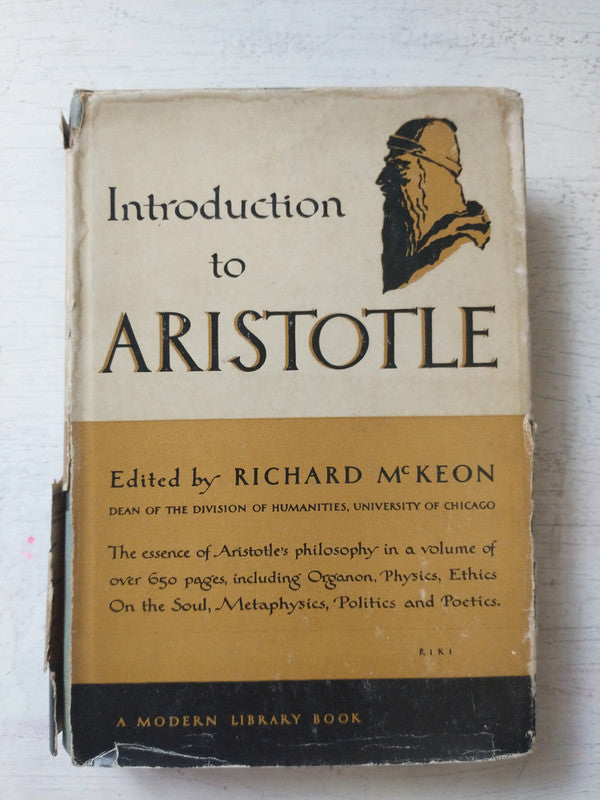 Libro usado en venta: Introduction to Aristotle de Richard McKeon; editorial Random House impreso en 1947 realizamos envios a todo el mundo.1