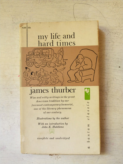 Libro usado en venta: My life and hard times de James Thurber; editorial Bantam impreso en 1961 realizamos envios a todo el mundo.1