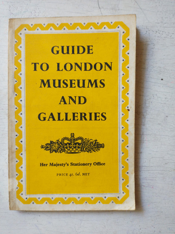 Libro usado en venta: Guide to London museums and galleries; editorial Phaidon art Books impreso en 1968 realizamos envios a todo el mundo.1