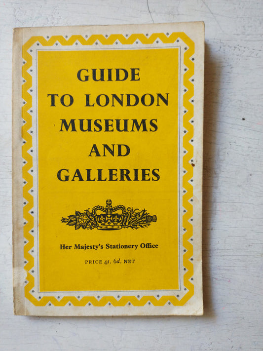 Libro usado en venta: Guide to London museums and galleries; editorial Phaidon art Books impreso en 1968 realizamos envios a todo el mundo.1