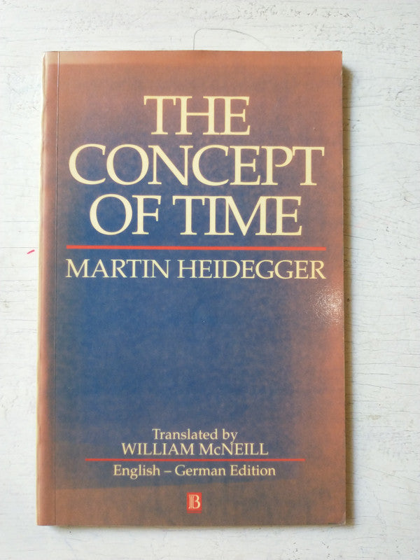 Libro usado en venta: The concept of time de Martin Heidegger; editorial Blackwell impreso en 1992 realizamos envios a todo el mundo.1