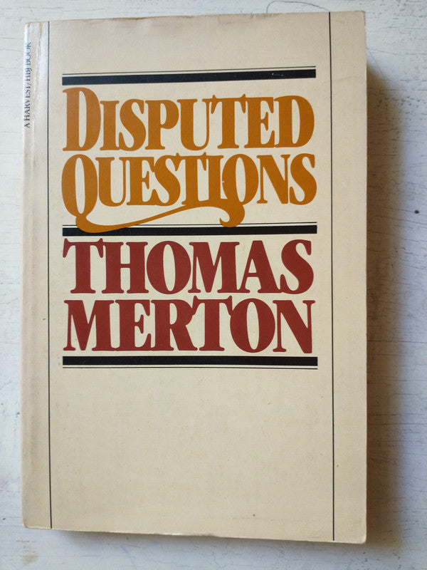 Libro usado en venta: Disputed questions de Thomas Merton; editorial HBJ Book impreso en 1985 realizamos envios a todo el mundo.1