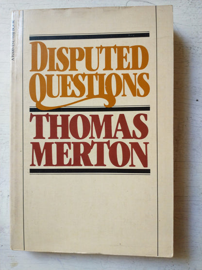 Libro usado en venta: Disputed questions de Thomas Merton; editorial HBJ Book impreso en 1985 realizamos envios a todo el mundo.1