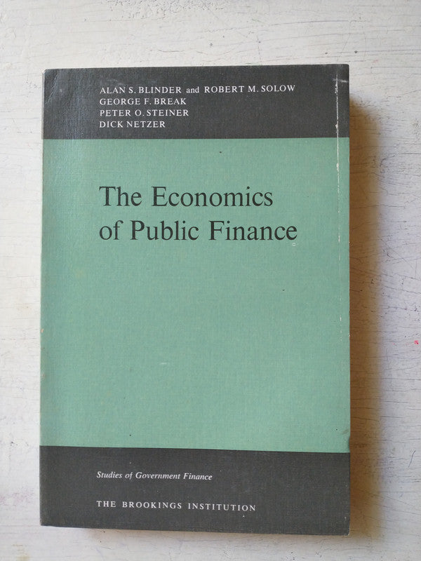 Libro usado en venta: The economics of Public finance; editorial The brookimgs institution impreso en 1974 realizamos envios a todo el mundo.1