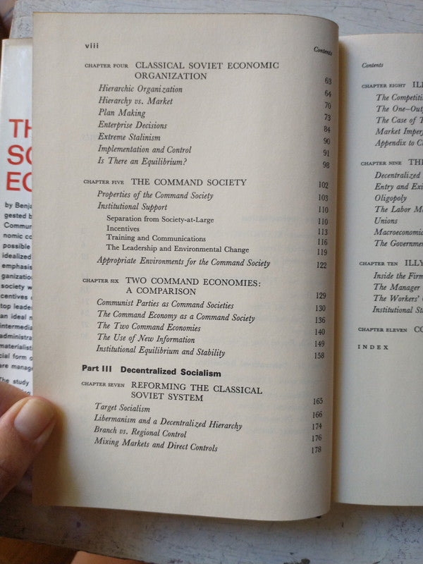 Libro usado en venta: The socialist economy de Benjamin N. Ward; editorial Random House impreso en 1967 realizamos envios a todo el mundo.2