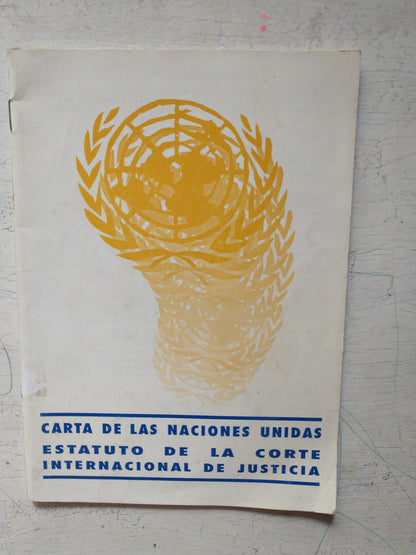 Libro usado en venta: Estatuto de la Corte Internacional de Justicia de Cartas de las Naciones Unidas; realizamos envios a todo el mundo.1