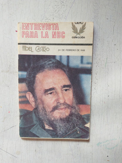 Libro usado en venta: Entrevista para la NBC - 1988 de Fidel Castro; editorial Politica impreso en 1988 realizamos envios a todo el mundo.1