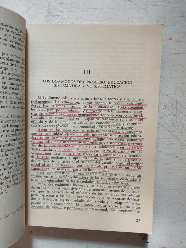 Libro usado en venta: Introduccion a las ciencias de la educacion de Ethel M. Manganiello; editorial Libreria del Colegio impreso en 1980.3