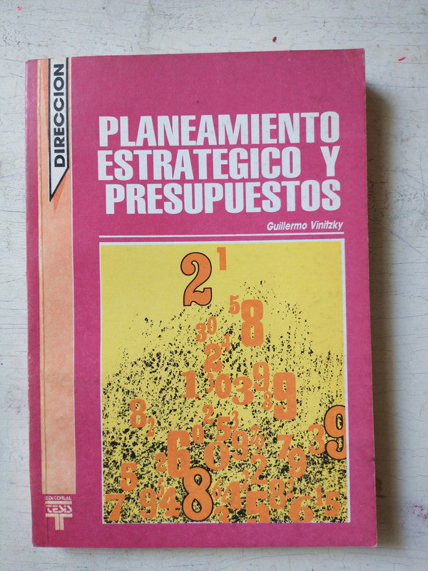 Libro usado en venta: Planeamiento estrategico y presupuestos de Guillermo Vinitzky; editorial Tesis impreso en 1986 realizamos envios a todo el mundo.1
