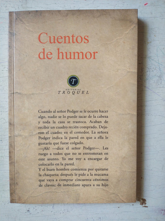 Libro usado en venta: Cuentos de humor de Susana Itzcovich (Comp); editorial Troquel impreso en 2010 realizamos envios a todo el mundo.1