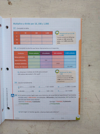 Libro usado en venta: Entre numeros 4: Actividades de matematica; editorial Santillana impreso en 2016 realizamos envios a todo el mundo.3
