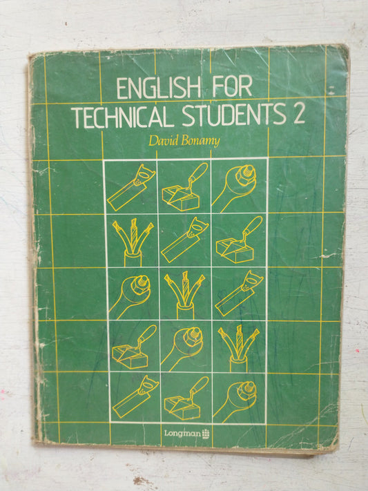Libro usado en venta: English for technical students 2 de David Bonamy; editorial Longman impreso en 1986 realizamos envios a todo el mundo.1