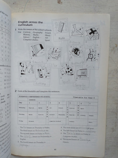 Libro usado en venta: Open doors - Student's book + workbook (1 B) de Norman Whitney - Mike Macfarlane; Oxford University Press impreso en 19981.2