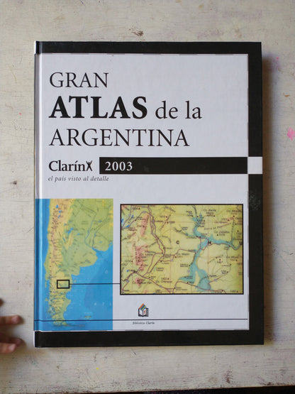 Libro usado en venta: Gran Atlas de la Argentina - El pais visto al detalle; editorial AGEA impreso en 2003 realizamos envios a todo el mundo.1