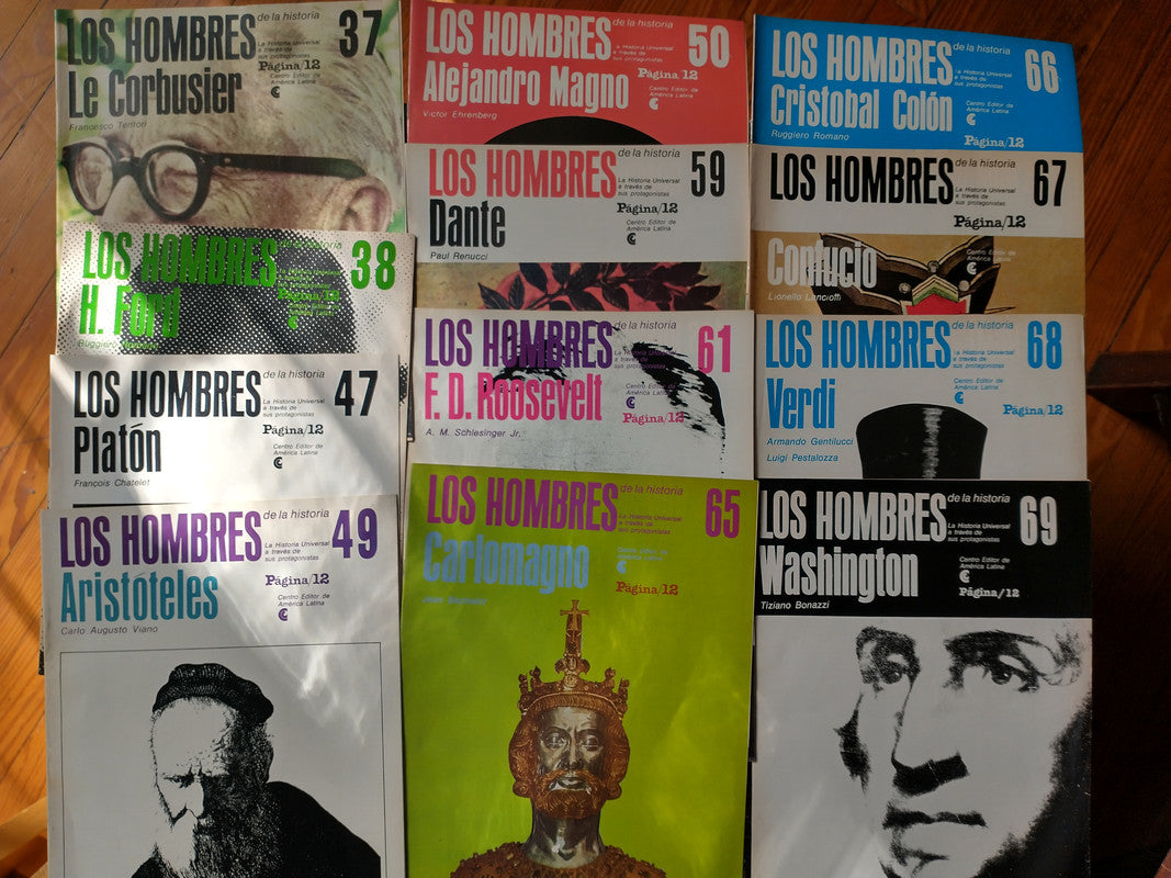 Libro usado en venta: Los hombres de la historia (Se ofrecen 55 volumenes) de Revista; editorial Centro Editor de America Latina 1.3