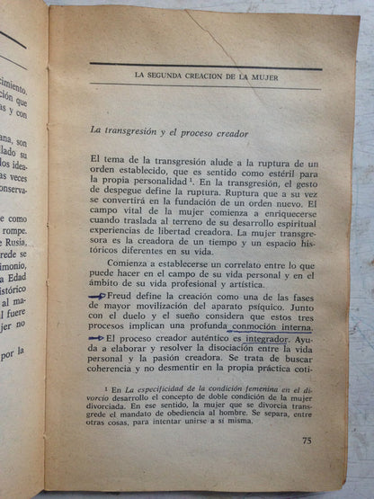 Libro usado en venta: La mujer transgresora - Acerca del cambio y la ambivalencia de Liliana Mizrahi; Grupo Editor Latinoamericano impreso en 19871.3