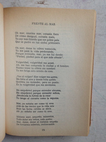 Libro usado en venta: Obras completas - Poesias de Alfonsina Storni; editorial S.E.L.A. impreso en 1968 realizamos envios a todo el mundo.3