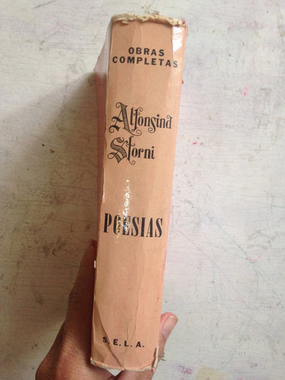 Libro usado en venta: Obras completas - Poesias de Alfonsina Storni; editorial S.E.L.A. impreso en 1968 realizamos envios a todo el mundo.4