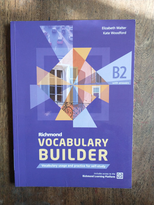 Libro usado en venta: Richmond Vocabulary Builder B2 (with answers) de E. Walter - K. Woodford; editorial Richmond impreso en 2013.1