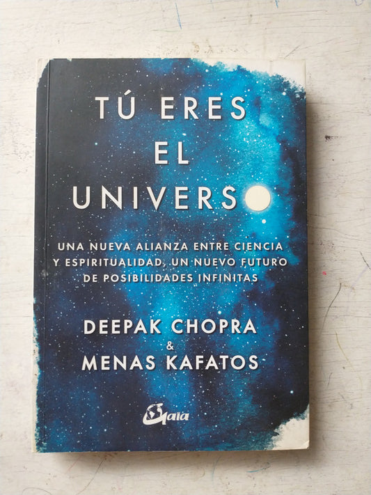 Libro usado en venta: Tu eres el universo de Deepak Chopra - Menas Kafatos; editorial Gaia impreso en 2017 realizamos envios a todo el mundo.1