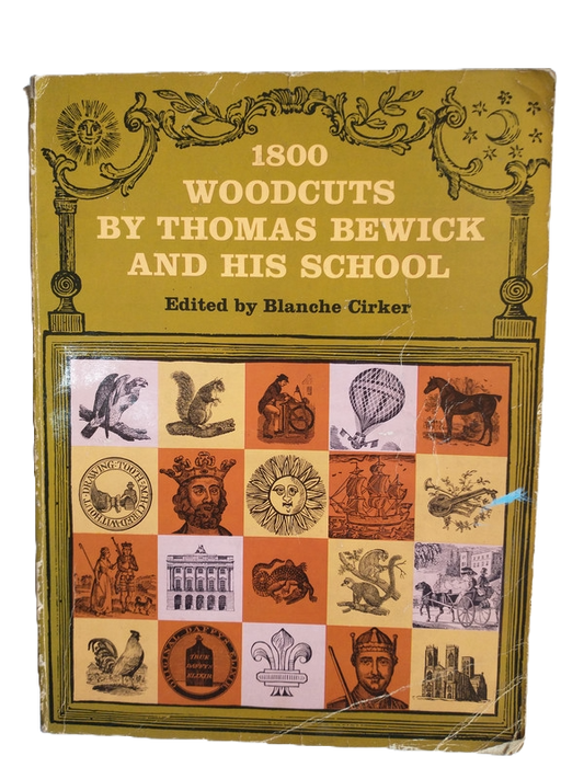 Libro usado en venta: 1800 woodcuts de Thomas Bewick; editorial Dover Publications impreso en 1962 realizamos envios a todo el mundo.1