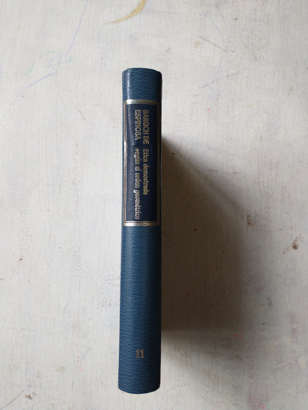 Libro usado en venta: Etica demostrada segun el orden geometrico de Baruch de Espinosa; editorial Hyspamerica impreso en 1984 envios a todo el mundo.2