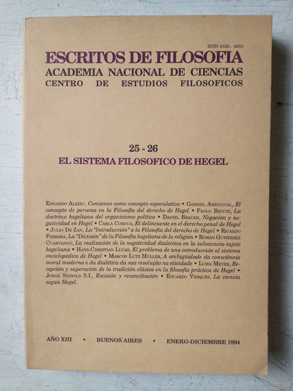 Libro usado en venta: Escritos de Filosofia - A?o XIII; editorial Universidad de Buenos Aires impreso en 1994 realizamos envios a todo el mundo.1