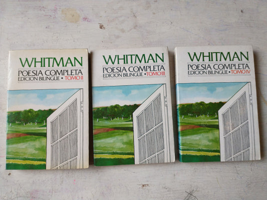 Libro usado en venta: Poesia completa (Solo tomo 2-3-4) de Walt Whitman; editorial Ediciones 29 impreso en 1985 realizamos envios a todo el mundo.1