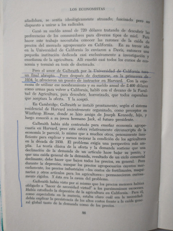 Libro usado en venta: Los economistas (Subrayado) de Leonard Silk; editorial Marymar impreso en 1980 realizamos envios a todo el mundo.3