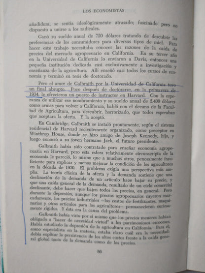 Libro usado en venta: Los economistas (Subrayado) de Leonard Silk; editorial Marymar impreso en 1980 realizamos envios a todo el mundo.3