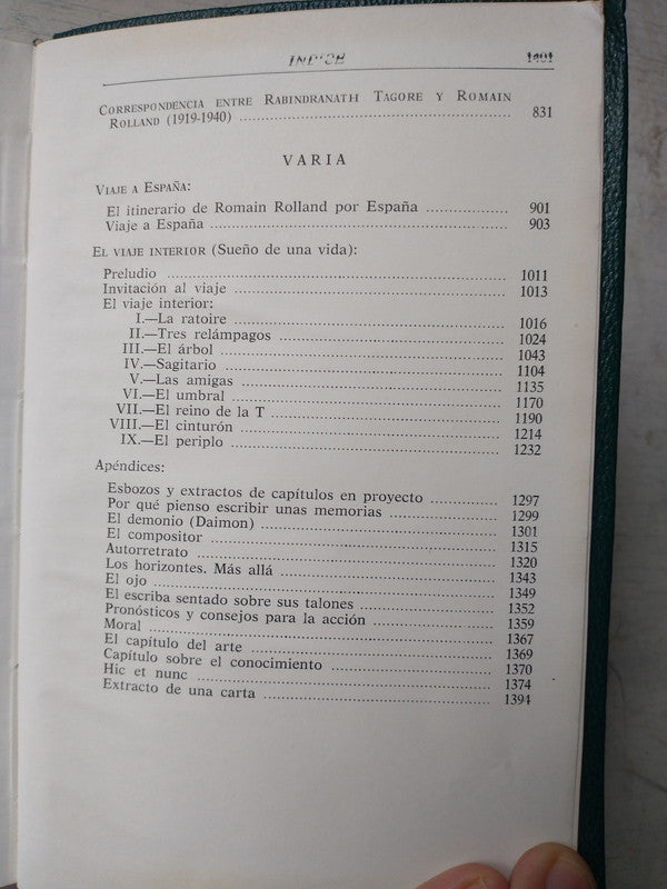 Libro usado en venta: Obras escogidas de Romain Rolland; editorial Aguilar impreso en 1968 realizamos envios a todo el mundo.5