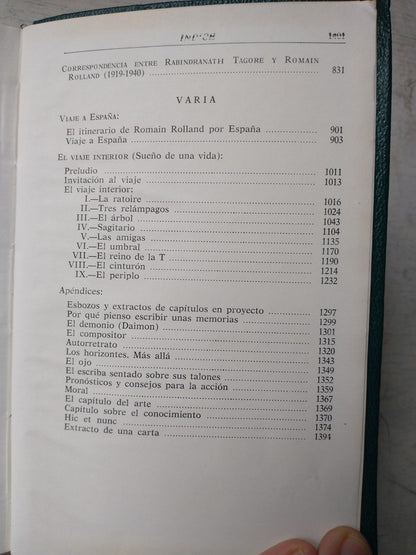 Libro usado en venta: Obras escogidas de Romain Rolland; editorial Aguilar impreso en 1968 realizamos envios a todo el mundo.5