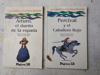 Libro usado en venta: 2 Libros Caballeros de la mesa redonda de Graciela Montes; editorial Pagina 12 realizamos envios a todo el mundo.1