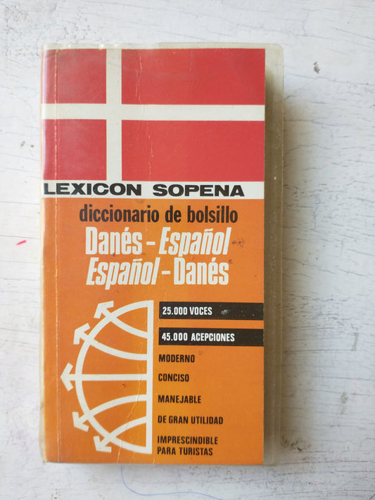 Libro usado en venta: Danes - Espa?ol / Espa?ol - Danes de Lexicon Sopena; editorial Ramon Sopena impreso en 1974 realizamos envios a todo el mundo.1