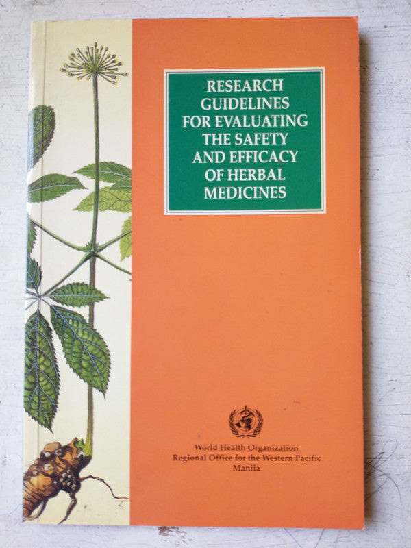 Libro usado en venta: Research guidelines for evaluating the safety and efficacy of herbal medicines; World Health Organization impreso en 19931.1
