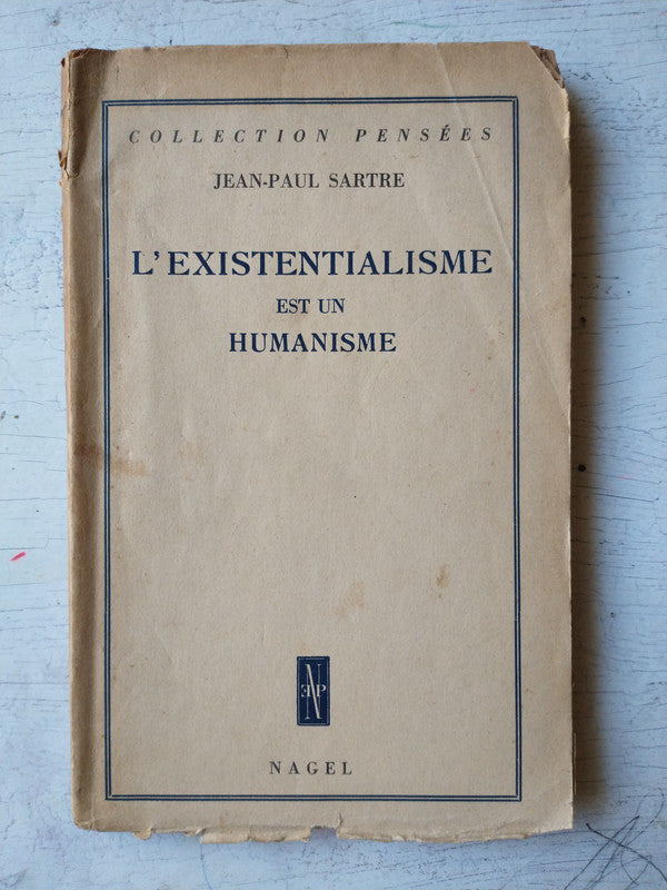 Libro usado en venta: L'existentialisme est un humanisme de Jean - Paul Sartre; editorial Nagel impreso en 1951 realizamos envios a todo el mundo.1